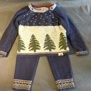 Hanna Andersson blue Christmas set